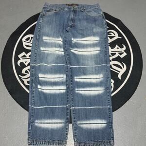 Noiz Striped White Details Jeans